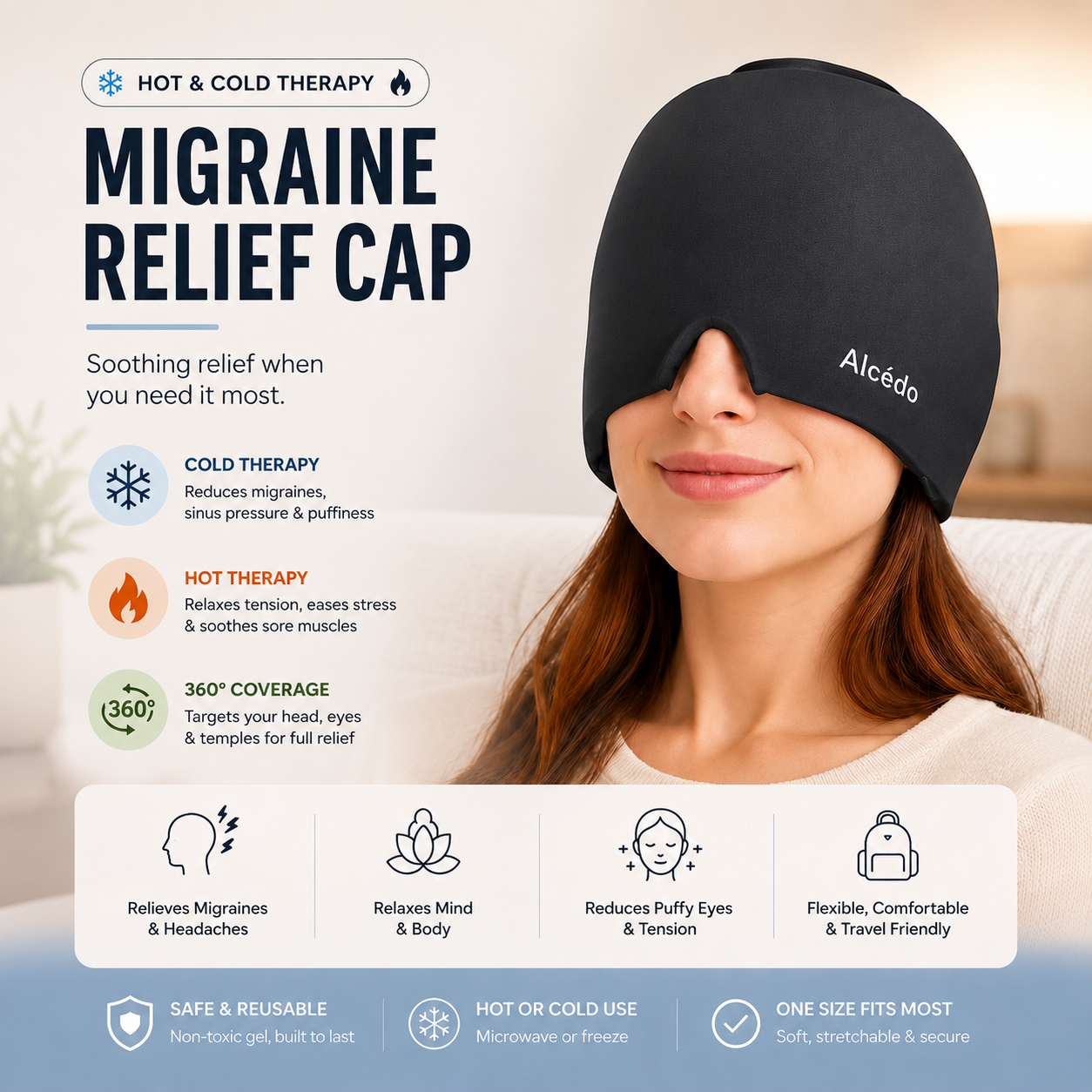 Migraine Relief Cap